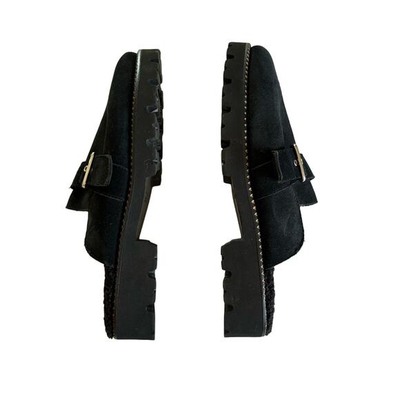 Andre Assous Paola Black Slippers Slip On Round Toe Clogs Women's Size 9 - Picture 4 of 7